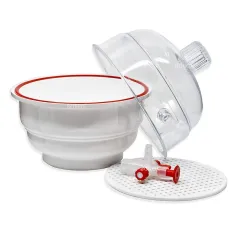 Plastik Vakumlu Desikatör 300mm - Desikatör Kapağı Disk Dahil -20 °C – +135 °C