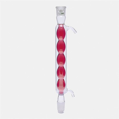 Isolab Allihn Soğutucu, 160 mm, Dişi Şilif : NS 14/23, Erkek Şilif : NS 14/23, Cam Yan Kol