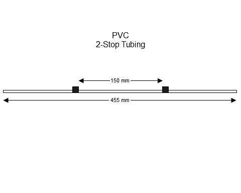 2-stop PVC Black-Black Pump Tubing PE