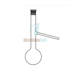 Engler distilasyon balonu , Şilifli 100 ml Hacim , NS : 19/26