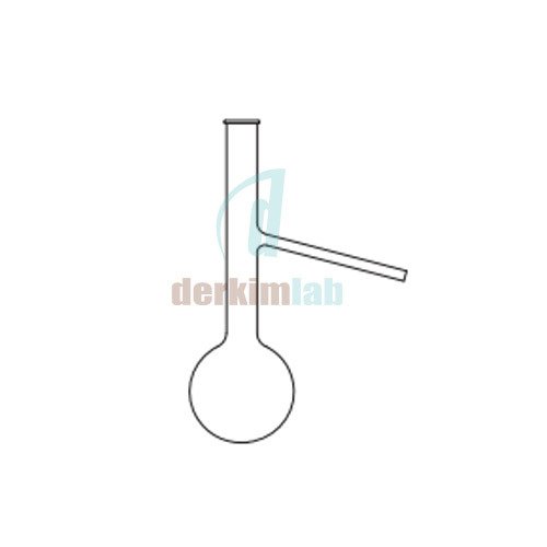 Engler distilasyon balonu , Şilifsiz 100 ml Hacim