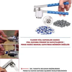 Kapaklı Tıpalı Cam Şişe 25ml - Flakon Şişe 25cc  100Ad/Pk