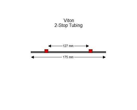 2-stop Viton Red-Red Pump Tubing