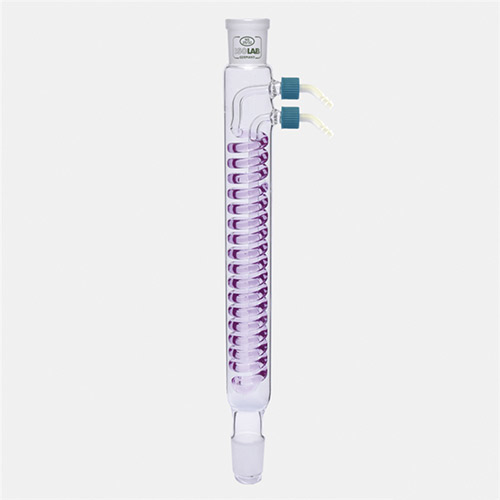 Isolab Soğutucu, Dimroth, 250 mm, Dişi Şilif : NS 14/23, Erkek Şilif : NS 14/23, P.P Yan Kol