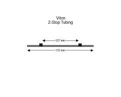 2-stop Viton Black-Black Pump Tubing PE