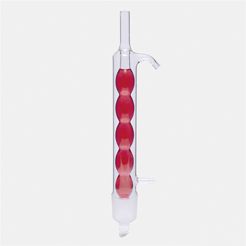 Isolab Soğutucu, Allihn, Soxhlet için, 70 ml- Erkek Şilif : NS 34/35, Cam Yan Kol