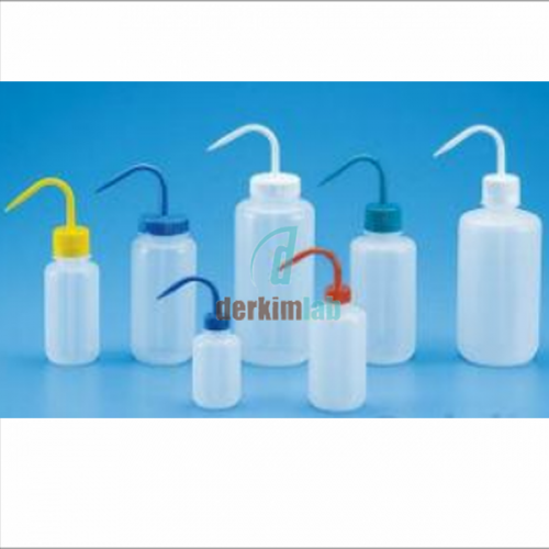 Piset, LDPE, Dar Boyunlu, Beyaz Kapaklı, 250 mL