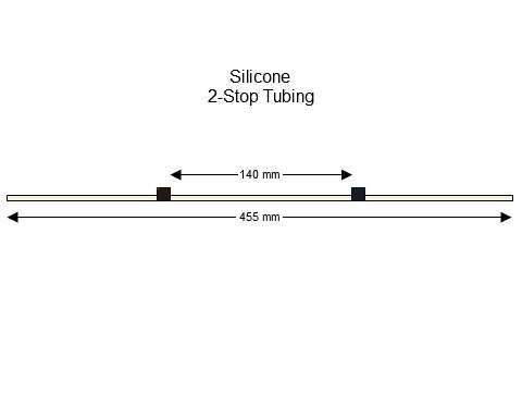 2-stop Silicone Black-Black Pump Tubing