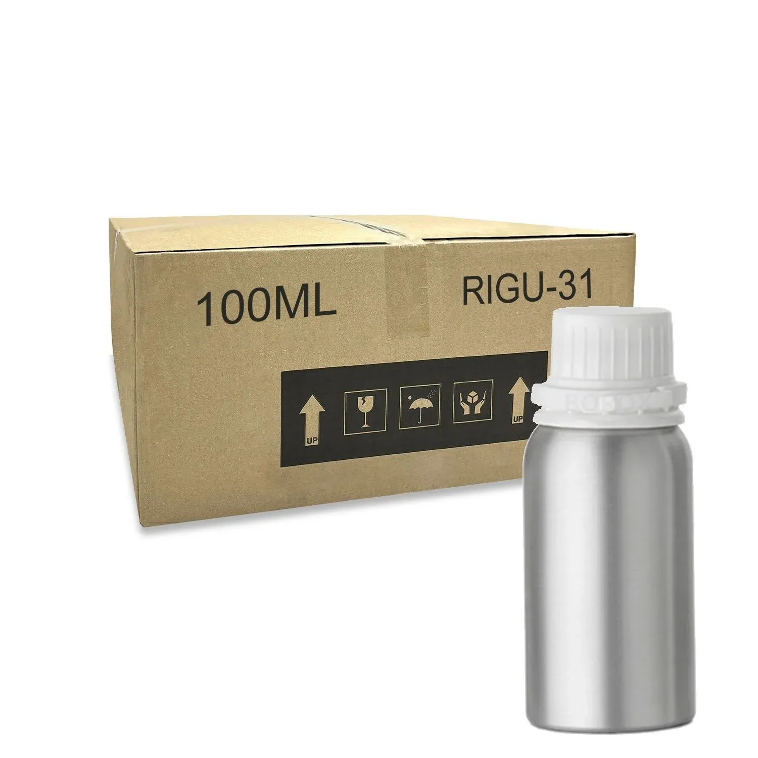 RIGU-31 Alüminyum Şişe 100 ml - Tıpalı ve Kapaklı Şişe Metal  240Ad Çok AL & Az Öde
