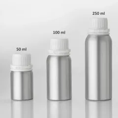 RIGU-31 Alüminyum Şişe 100 ml - Tıpalı ve Kapaklı Şişe Metal  240Ad Çok AL & Az Öde