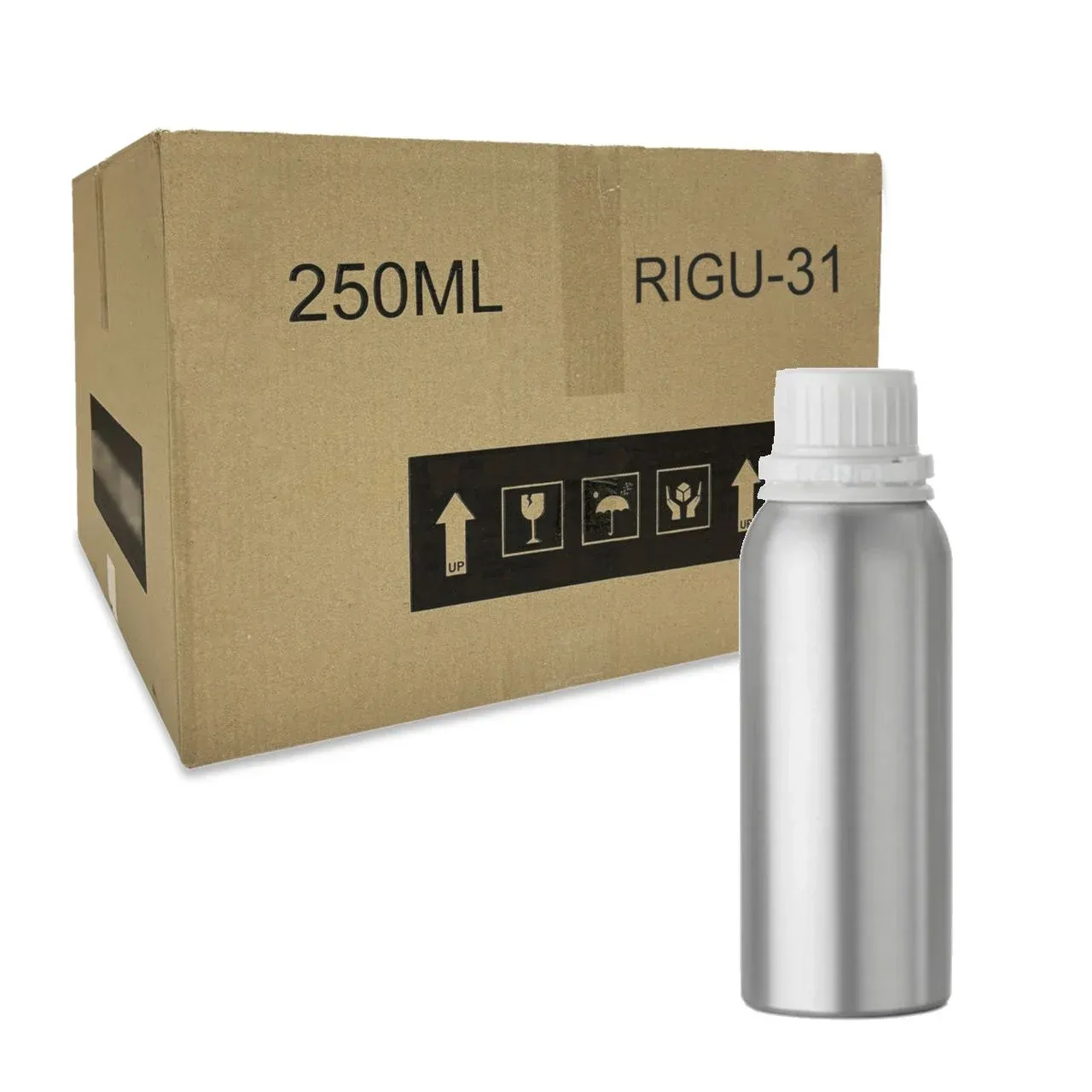RIGU-31 Alüminyum Şişe 250 ml - Tıpalı ve Kapaklı Şişe Metal 200Ad Çok AL & Az Öde