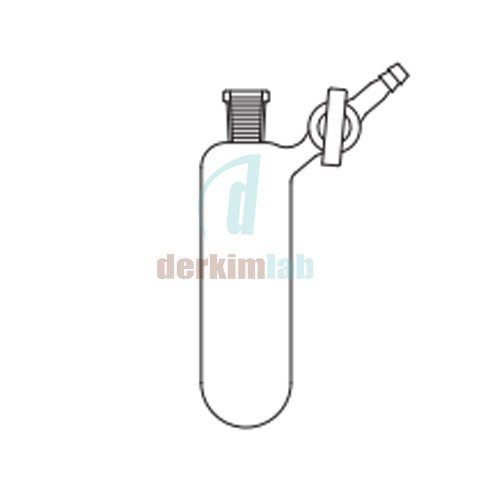 Azot (Schlenk) tüpü, Dişi şilifli, Cam Musluklu 10 ml Hacim, NS : 14,5/23