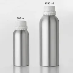 RIGU-31 Alüminyum Şişe 1250 ml - Tıpalı ve Kapaklı Şişe Metal 66AD Çok AL & Az Öde
