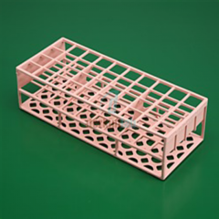 Tüp Sporu, Kare Delikli, Plastik, 17 mm, 60 Delikli, Pembe, 1 Ad.
