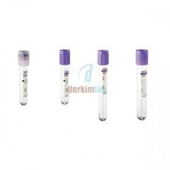 Vakumlu K2 Edtalı Tüp, 1 ml, 13 X 75 mm, Mor (1000 Ad./Pk)