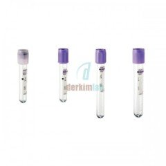 Vakumlu K2 Edtalı Tüp, 3 ml, 13 X 75 mm, Mor (1000 Ad./Pk)