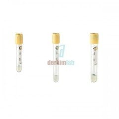 Vakumlu Jelli Tüp, 5 ml, 13 X 100 mm, Koyu Sarı (1000 Ad./Pk)