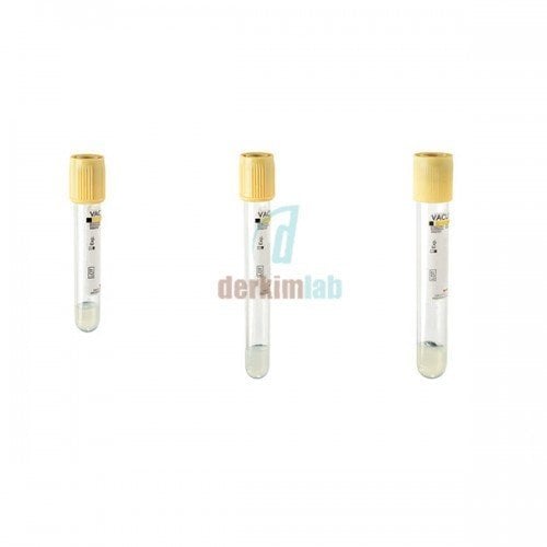 Vakumlu Jelli Tüp, 8 ml, 16 X 100 mm, Koyu Sarı (1000 Ad./Pk)
