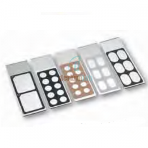 Lam, Baskılı, Teflon, 100% Siyah Renkli, 10 Kuyucuklu 10Lu, 8 mm (10 Ad./Pk)