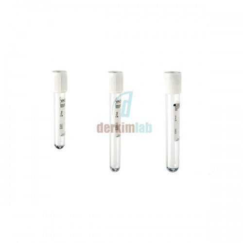 Vakumlu Katkısız Boş Tüp, 6 ml, 13 X 75 mm, Beyaz (1000 Ad./Pk)