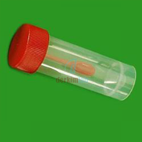 Numune Kabı, Hacim 25 ml, Kaşıklı, Steril, 50 Ad.