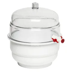 Plastik Vakumlu Desikatör 300mm- Desikatör Kapağı Disk Dahil -20 °C – +135 °C