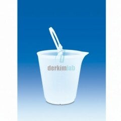 Kova - Oluk Ağzı (Pp) - Şeffaf, Dereceli - Kimyasallara Dayanaklı 12 litre