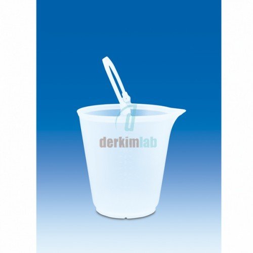 Kova - Oluk Ağzı (Pp) - Şeffaf, Dereceli - Kimyasallara Dayanaklı 15 litre