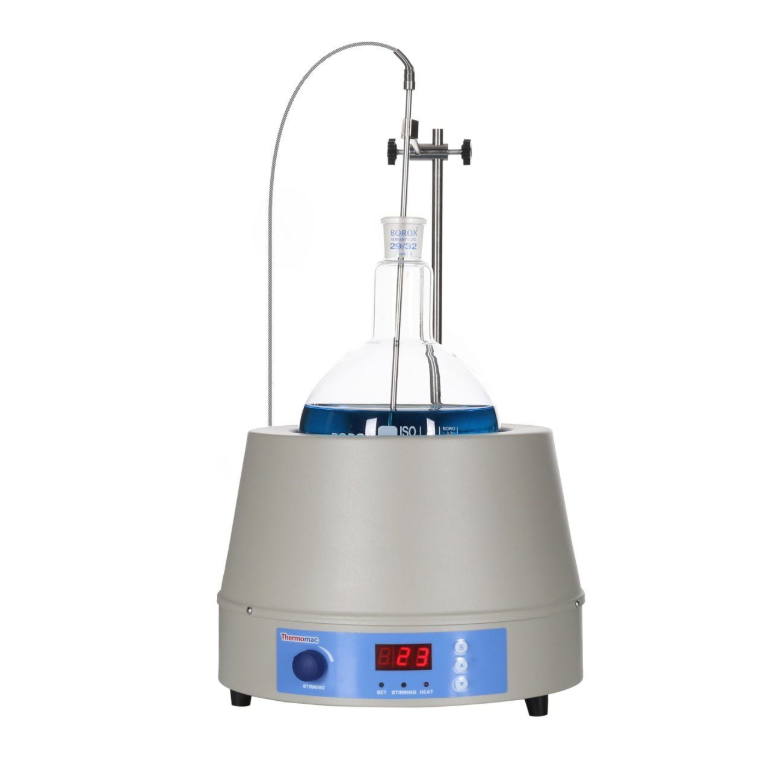 Thermomac HMS002D  Dijital Manyetik Karıştırıcılı Balon Isıtıcı -  Isıtıcı Manto 2000ml- PID Kontrol & Pt100 Sensörlü