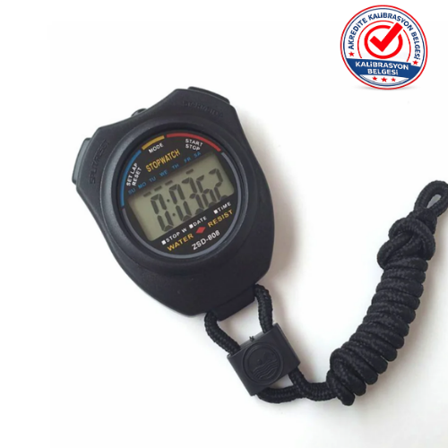 Dijital Kronometre - Geri Sayım Sayacı - Zamanlayıcı - Stopwatch Akredite Kalibrasyon Belgeli