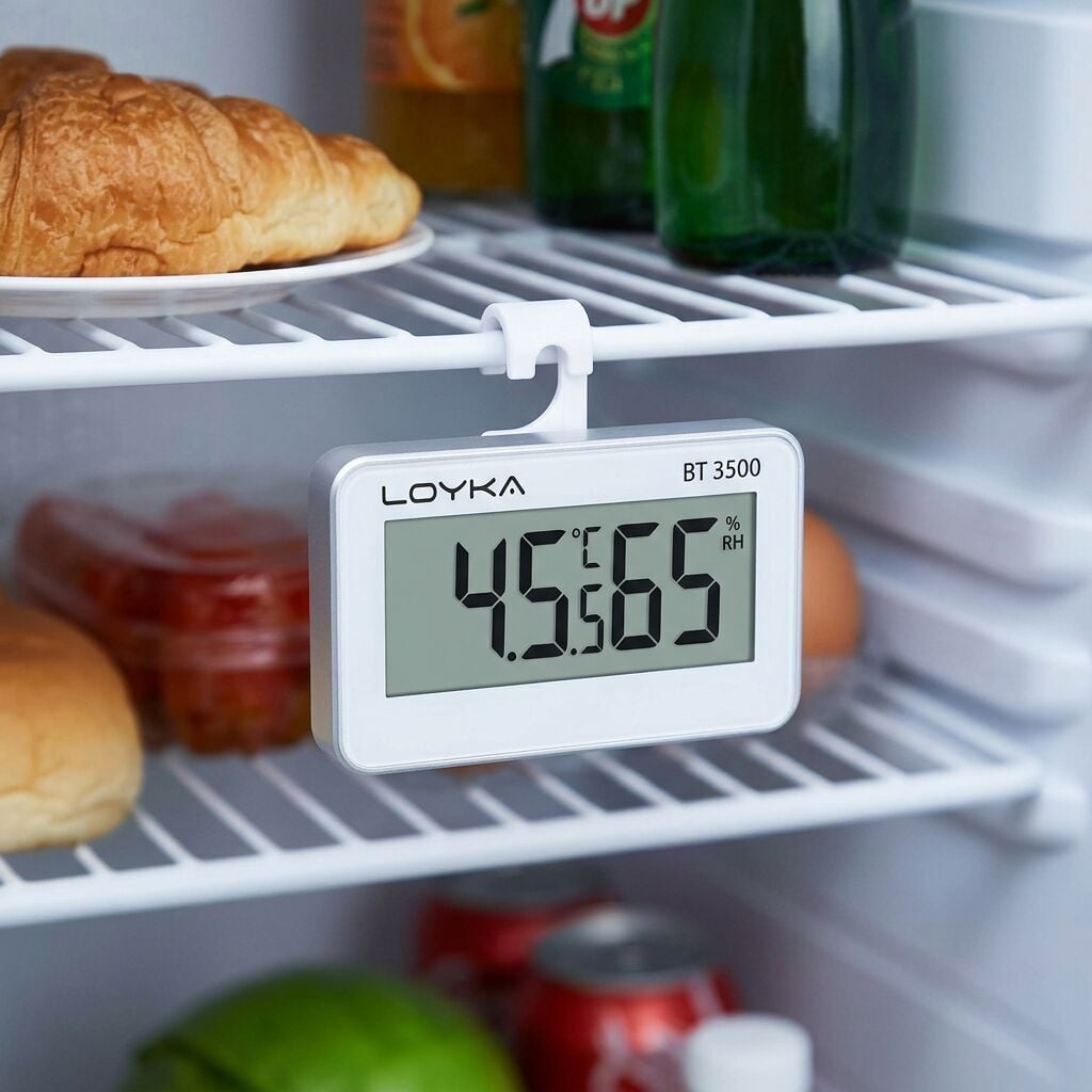 Loyka BT-3500 Dijital Sıcaklık ve Nem Ölçer – Buzdolabı Termometresi  -10°C . . . +50°C