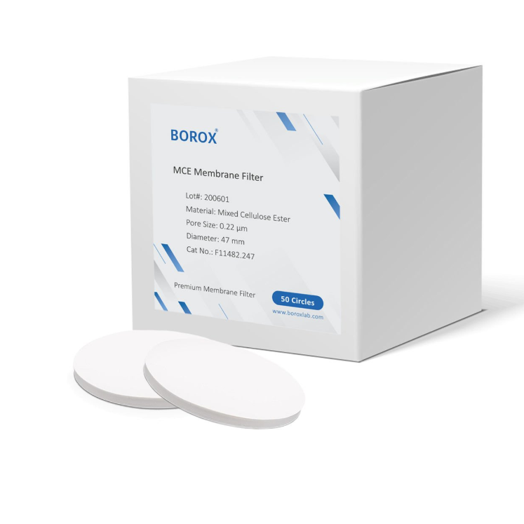 Borox MCE Membran Filtre 0.22 µm 47 mm – Selüloz Karışık Ester Membran Filtre – 50 Adet