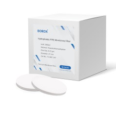 Borox PTFE Membran Filtre 0.22 µm 47 mm –  Hidrofobik Politetrafloroetilen PTFE  Filtre – 50 Adet