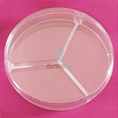 Petri Kutusu, Plastik PS 90 mm, 3 Bölmeli, Aseptik¬