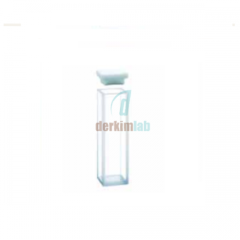 Standart fluorometre küvet, kapaklı, Quartz 30 mm Işık Yollu, 10.50 ml Hacim