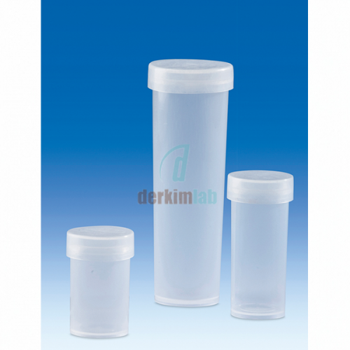 Numune Kabı (Pp) Vidalı Kapaklı, Kapak Pe-Ld, Şefaf, Sızdırmaz 50 ml 10 Adet