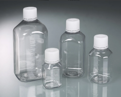 Laboratory bottle PET sterile, clear, 125 ml