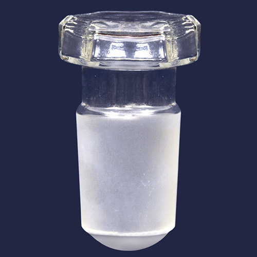 Isolab Şeffaf Cam Tıpa, Hexagonal Kapaklı, NS 34/35