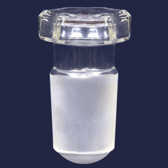 Isolab Şeffaf Cam Tıpa, Hexagonal Kapaklı, NS 34/35