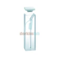 Mikro küvet, buzlu cam gövdeli, kapaklı, Quartz 50 mm Işık Yollu, 1.75 ml Hacim