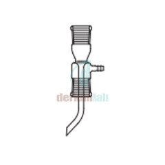 Distilasyon fraksiyonları toplama başlığı, Yedek parçaları (Vakum Adaptörleri), Dik Üst Dişi NS : 14,5/23  -  Alt Dişi NS : 19/26