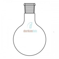 Distilasyon fraksiyonları toplama başlığı, Yedek parçaları (Balon,Tek şilifli,Dibi Yuvarlak) 50 ml Hacim, NS : 14.5/23