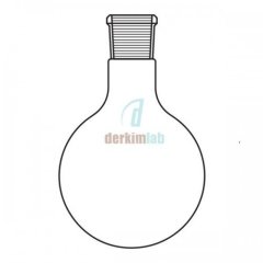 Distilasyon fraksiyonları toplama başlığı, Yedek parçaları (Balon,Tek şilifli,Dibi Yuvarlak) 100 ml Hacim, NS : 14.5/23