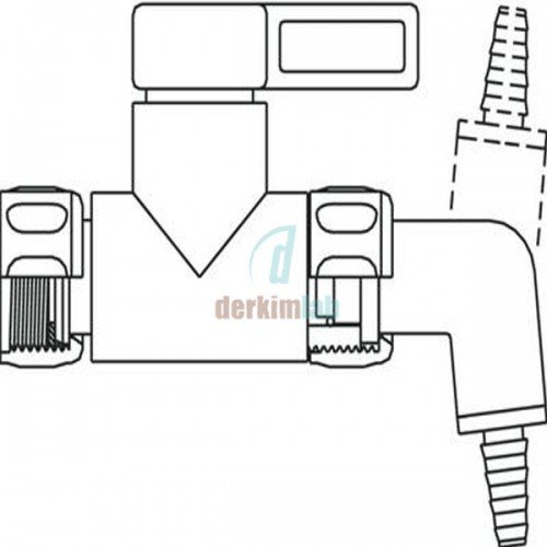 BURKLE Deşarj Açısı Ø 6-8 mm 0525-1400