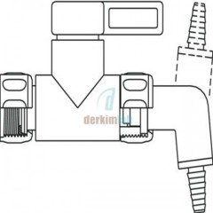 BURKLE Deşarj Açısı Ø 6-8 mm 0525-1400