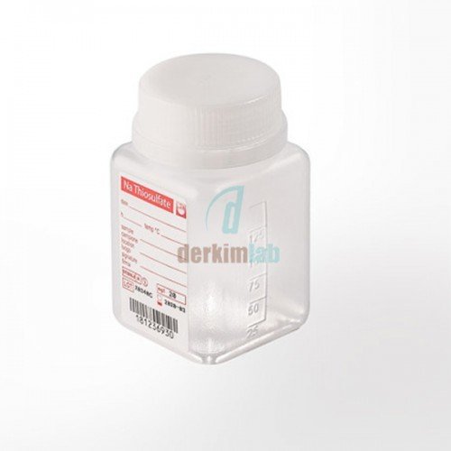 Su Numune Şişesi, PP, 125 ml, Sodyum Tiyosülfatlı, 1 Ad.