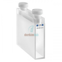 Hellma Analytics Makro Hücre 100 QS 50 mm Işık Yolu, Tıpa ile, Kuartz Cam SUPRASIL