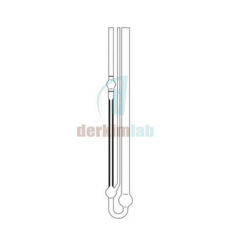 Ubbelohde Viskozimetre Otomatik Ölçüm İçin Kalibre Edilmiş (ASTM) & 3 Uçlu Type No: 527 13