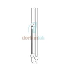 Ubbelohde Viskozimetre Otomatik Ölçüm İçin Kalibre Edilmiş (ASTM) & 3 Uçlu Type No: 527 30