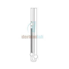Ubbelohde Viskozimetre Otomatik Ölçüm İçin Kalibre Edilmiş (ASTM) & 3 Uçlu Type No: 527 40